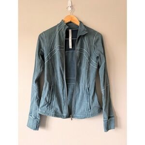 Lululemon Define Jacket Size 6 Washed Petrol